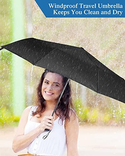 Yahenda 4 Pack Windproof Folding Travel Umbrellas