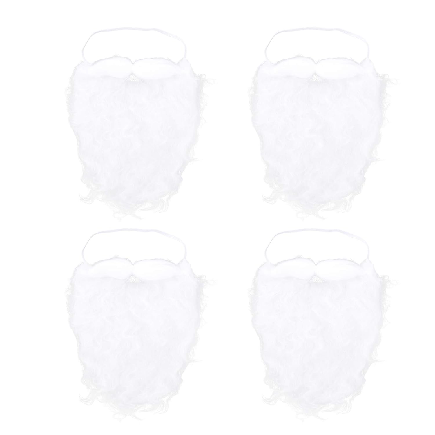 Uonlytech 4pcs Santa Beard Christmas Costume Wig 1