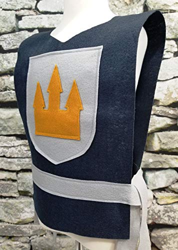 Medieval Knight Grey Costume Tunic for Adults