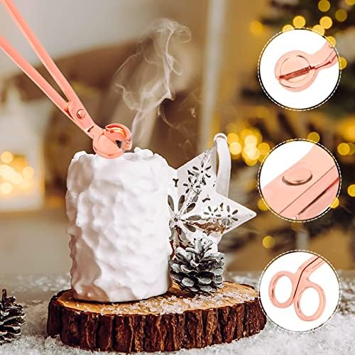 3PCS Rose Gold Candle Snuffer and Trimmer Set