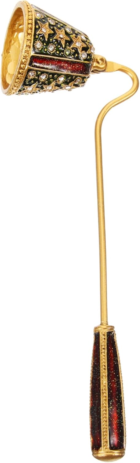 Retro Candle Snuffer with Rhinestone Star Design