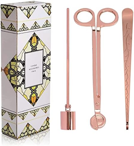 Mediwish 3 in 1 Candle Accessories Set Black