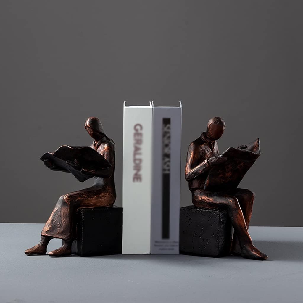 ZJDYDY Resin Bookend Metallic Character Design 55x43x79inch