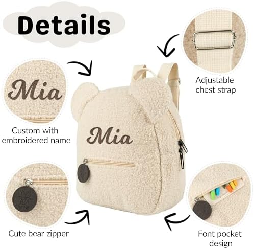 MT WORLD Plush Teddy Bear Backpack for Kids 1