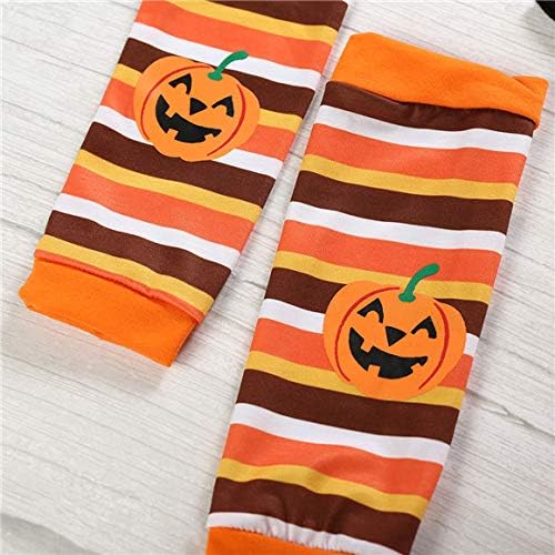 Baby Girls Halloween Costume Set with Romper Tutu Skirt Leg Warmers and Headband