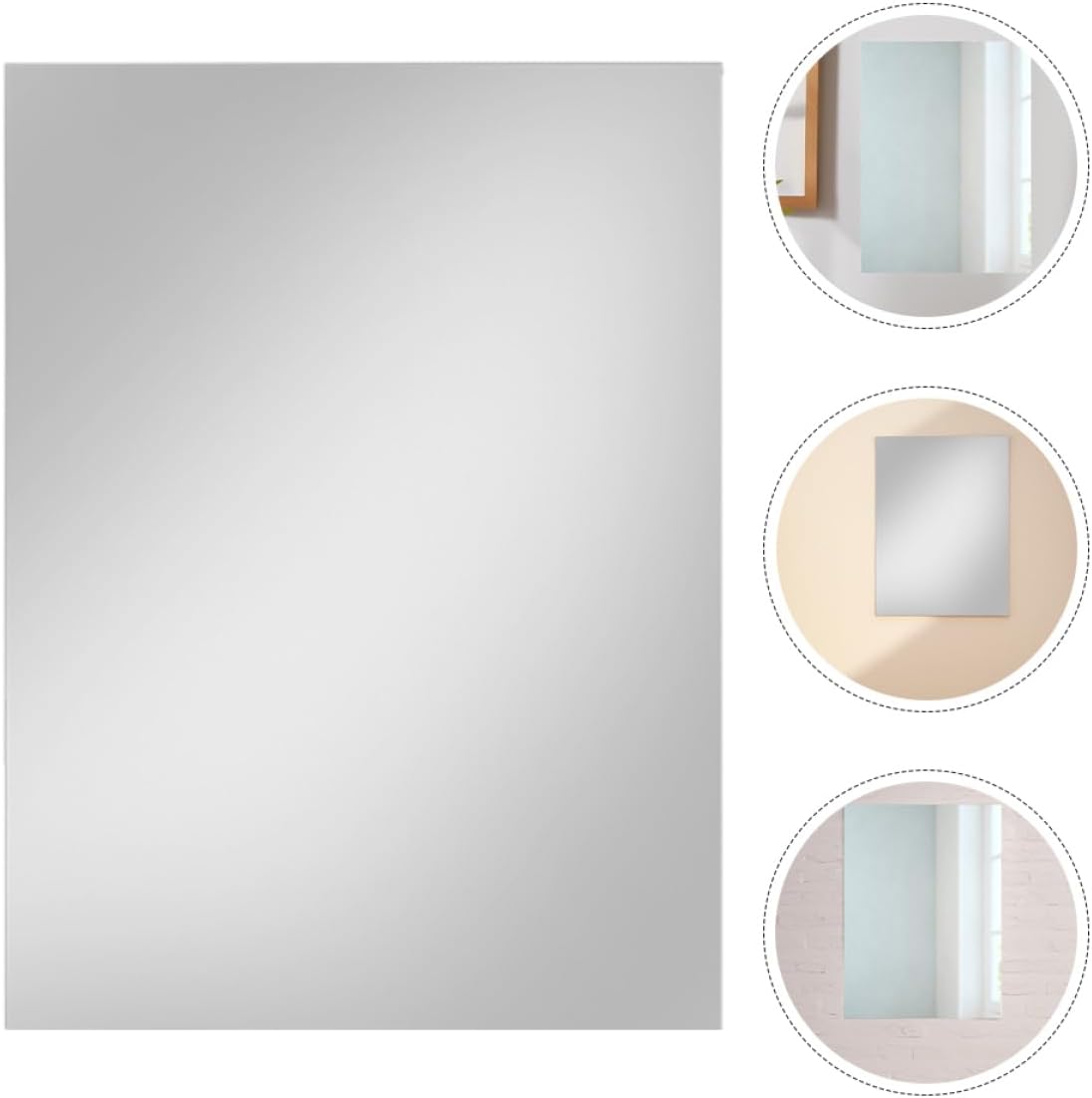 FOMIYES Self Adhesive Mirror Sheets for Bedroom Bathroom Gym