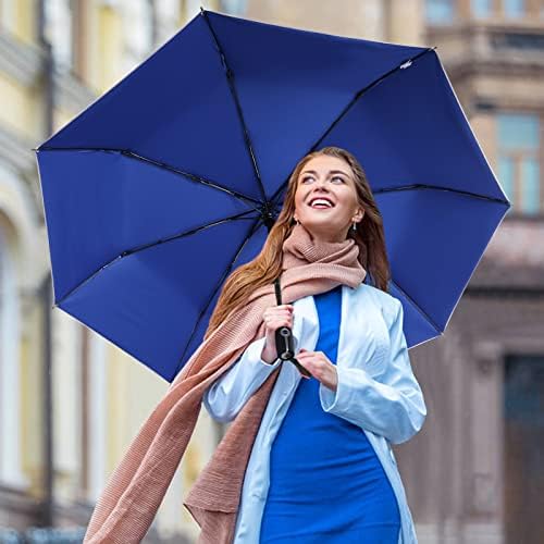 G4Free UPF 50 Windproof Travel Umbrella 42 Inch Auto Open Close