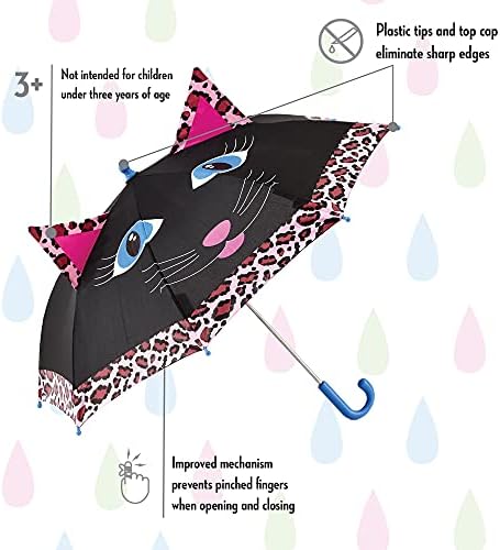 ShedRain Kids Umbrella - 38 Large Dome Pinch-Proof Durable Safe