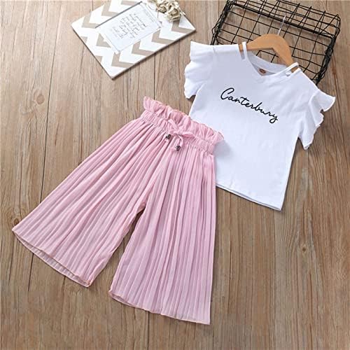 Floral Ruffle Pants Girls Outfit Set 6 Months