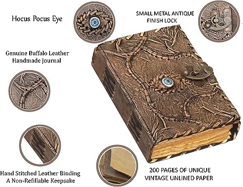 Hocus Pocus Spell Book Decorative Leather Journal