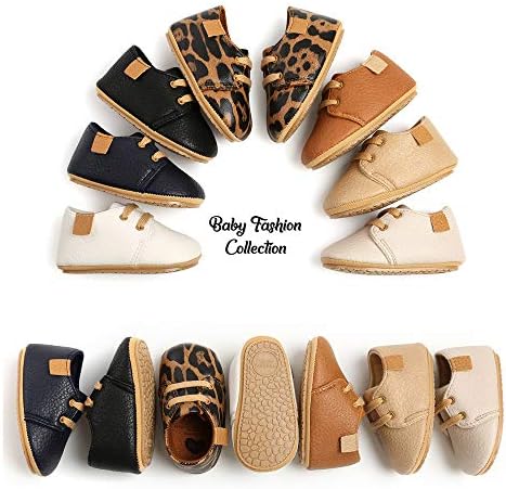 SOFMUO Baby Oxford Sneakers with Anti-Slip Sole