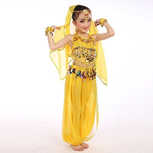 Girls Dance Outfit Handmade Chiffon Top and Pants Set 1