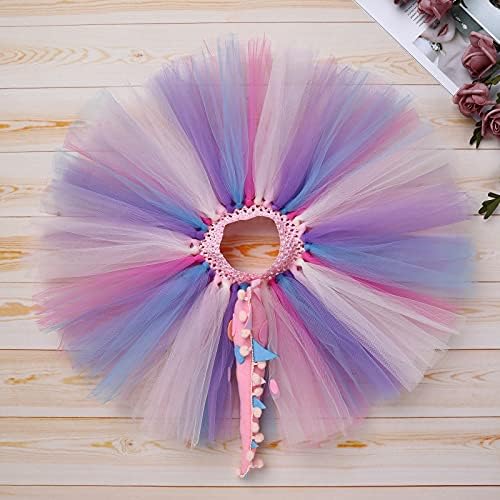 IMEKIS 1st Birthday Romper Tutu Dog Ears Hair Clips Set