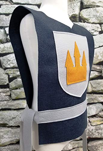 Medieval Knight Grey Costume Tunic for Adults