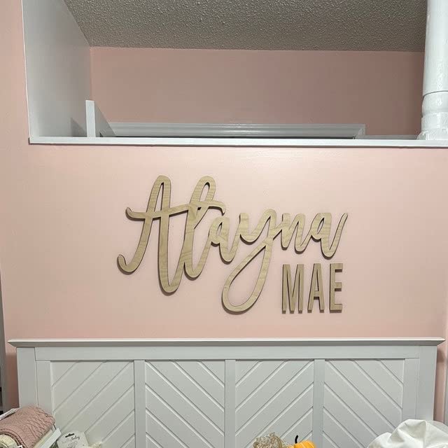 Custom Nursery Name Sign with First Middle Name