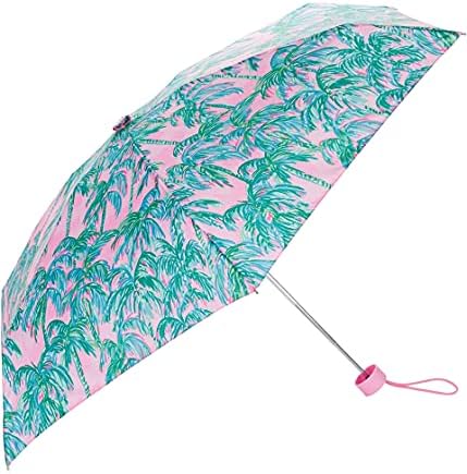 Lilly Pulitzer Womens Mini Travel Umbrella with Sleeve