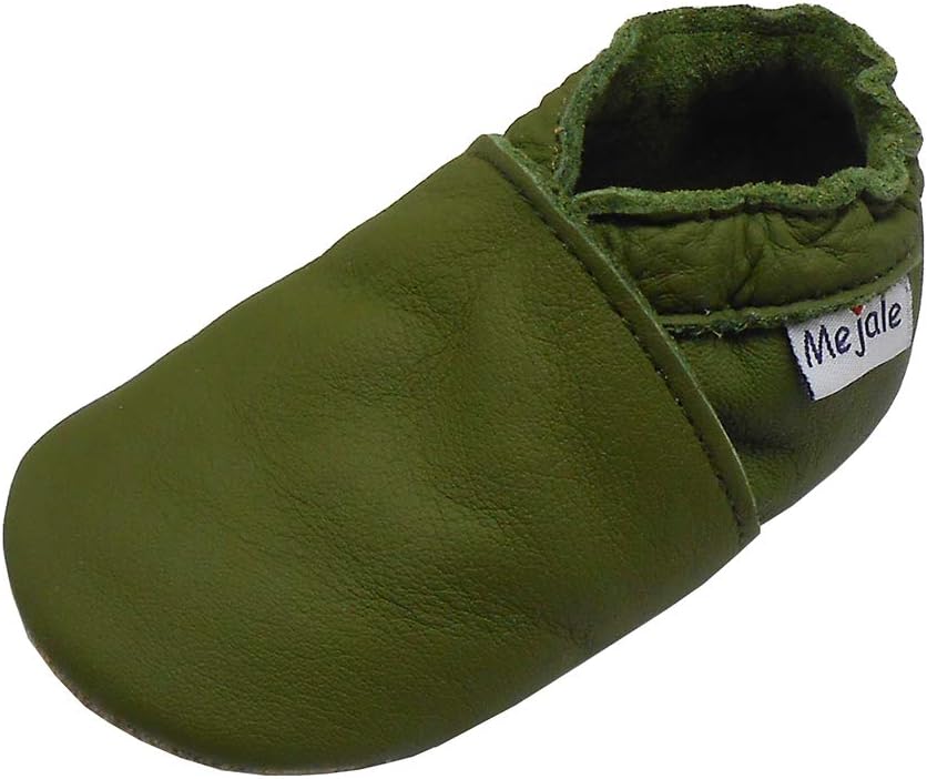 Mejale Soft Leather Baby Shoes for Crawlers and Walkers