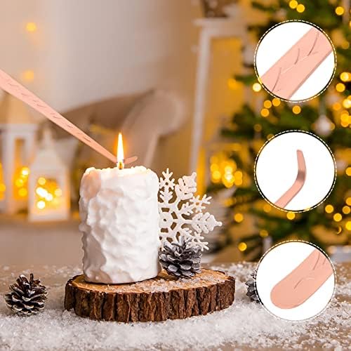 3PCS Rose Gold Candle Snuffer and Trimmer Set