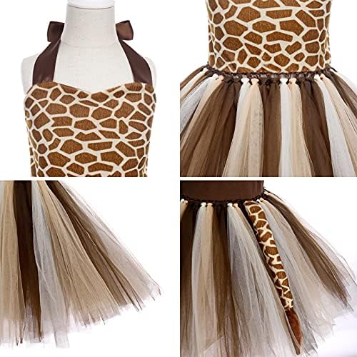 IWEMEK Girls Jungle Cosplay Tutu Dress 3pcs Set