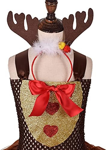 ODIZLI Toddler Santa Reindeer Christmas Costume with Headband