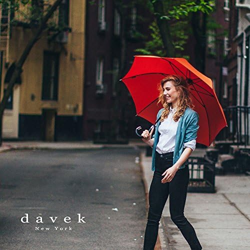 Davek Elite Umbrella Classic Black Automatic Open Windproof