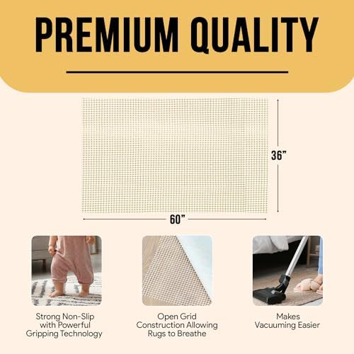 Non Slip Rug Gripper 3x5 Feet for Hardwood Floors
