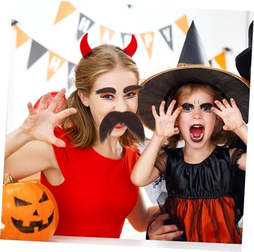 BESPORTBLE 1Set Old Man Fake Mustache and Eyebrows for Halloween