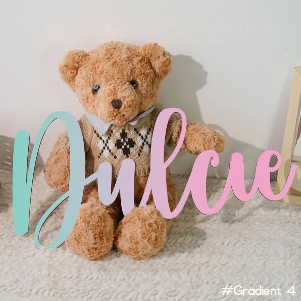 Custom Wood Name Sign - 13 Inch Thick Boho Style