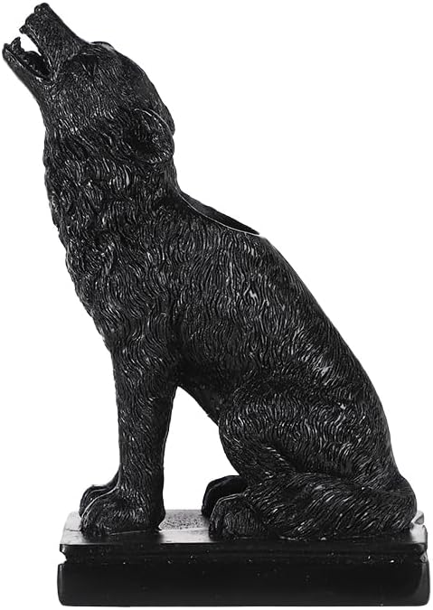 Ibluelover Wolf Candle Holder Gothic Home Decor