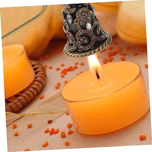 Gatuida Metal Candle Snuffer with Rhinestone Flower Design