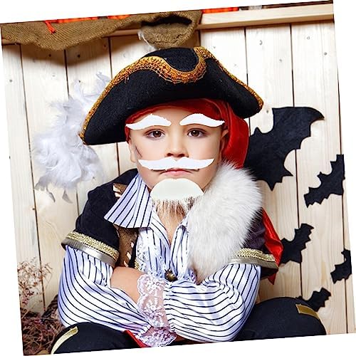 Ipetboom 1Set Fake Beard with Mustache for Halloween Costume