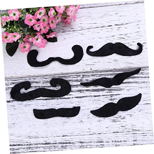 ABOOFAN 6pcs Santa Beard and Mustache Halloween Fake Facial Hair Prom Props