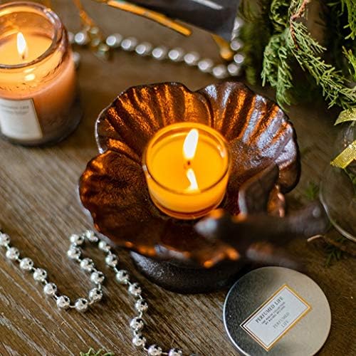 Retro Cast Iron Candleholders with Storage Tray