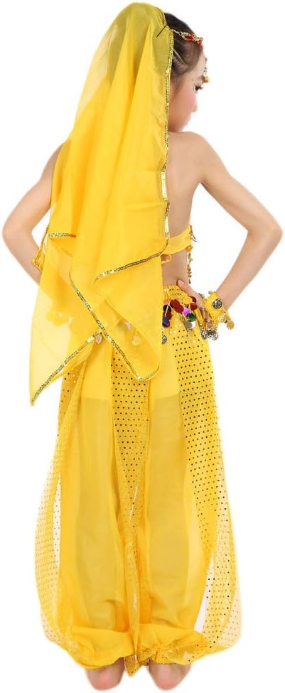 Girls Dance Outfit Handmade Chiffon Top and Pants Set 1