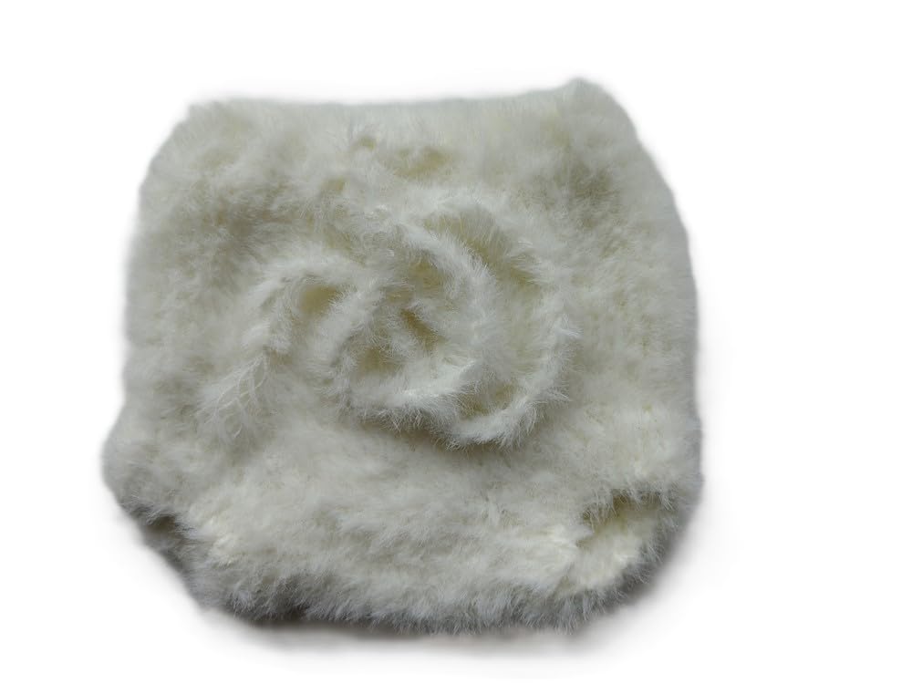 Handmade Newborn Photography Props Mink Wool Shorts White