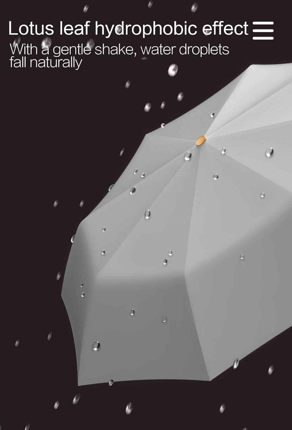 Moorrlii Mini Travel Folding Umbrella - UPF 50 UV Protection
