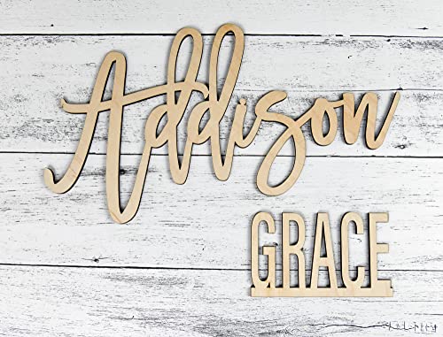 Custom Wooden Name Sign Personalized for Baby or Kids Room 1