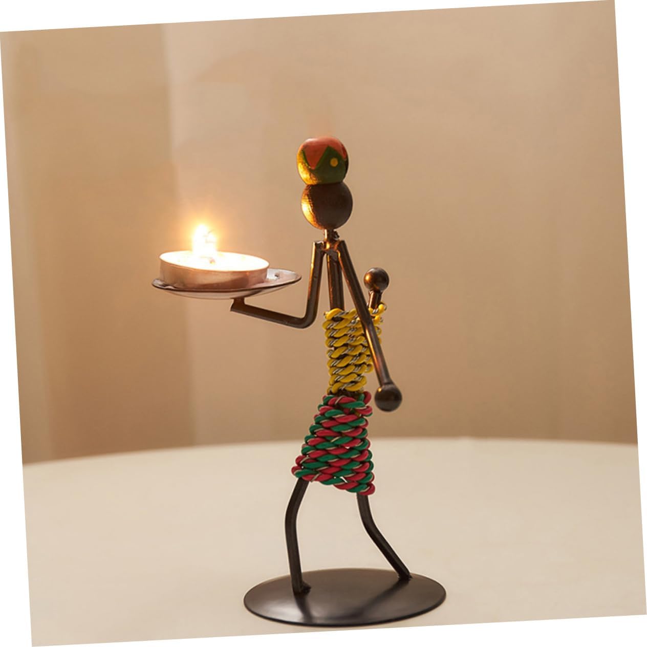 PRETYZOOM 3-Pack Gothic Candlestick Retro Decor