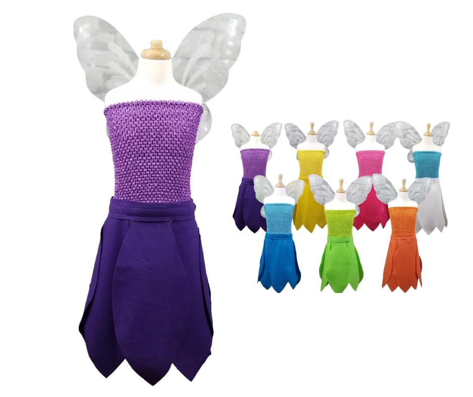 Purple Flying Fairy Costume for Kids and Adults 1