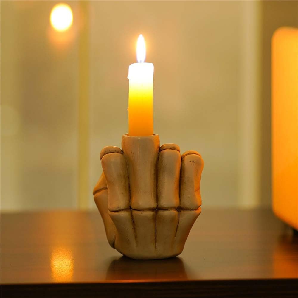 Beleda Funny Hand Gesture Candlestick Holder 1