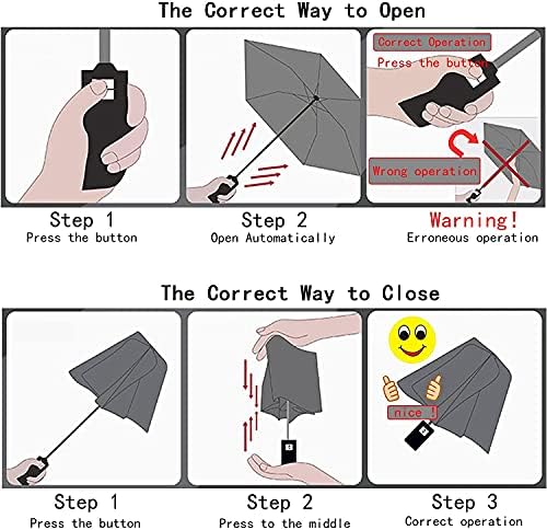 AIXICWXI Automatic Folding Transparent Umbrella - Windproof Travel Accessory with Frosted Handle