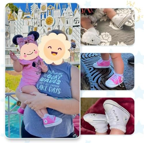 Meckior Baby Sneakers Soft Sole High-Top First Walkers
