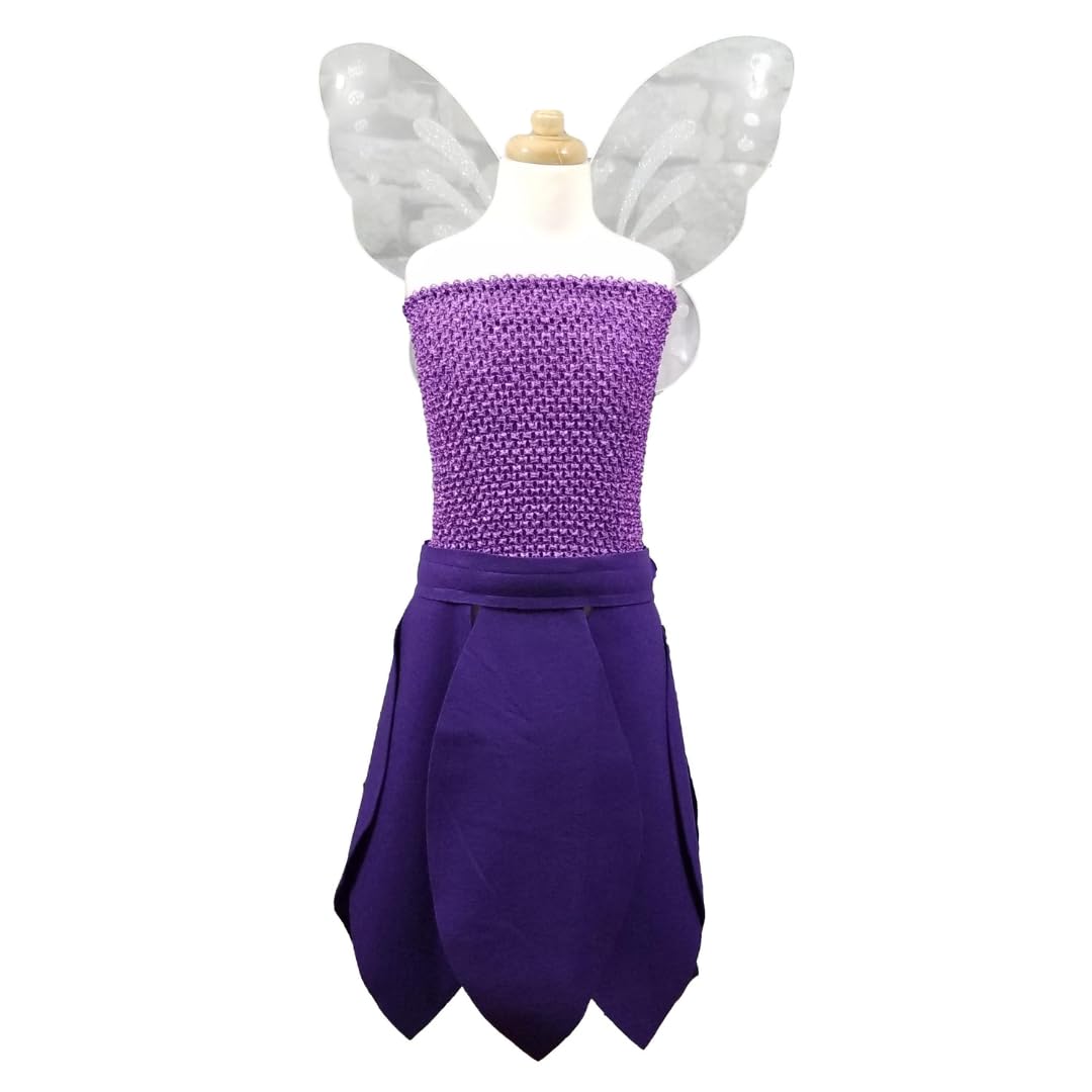 Purple Flying Fairy Costume for Kids and Adults 1
