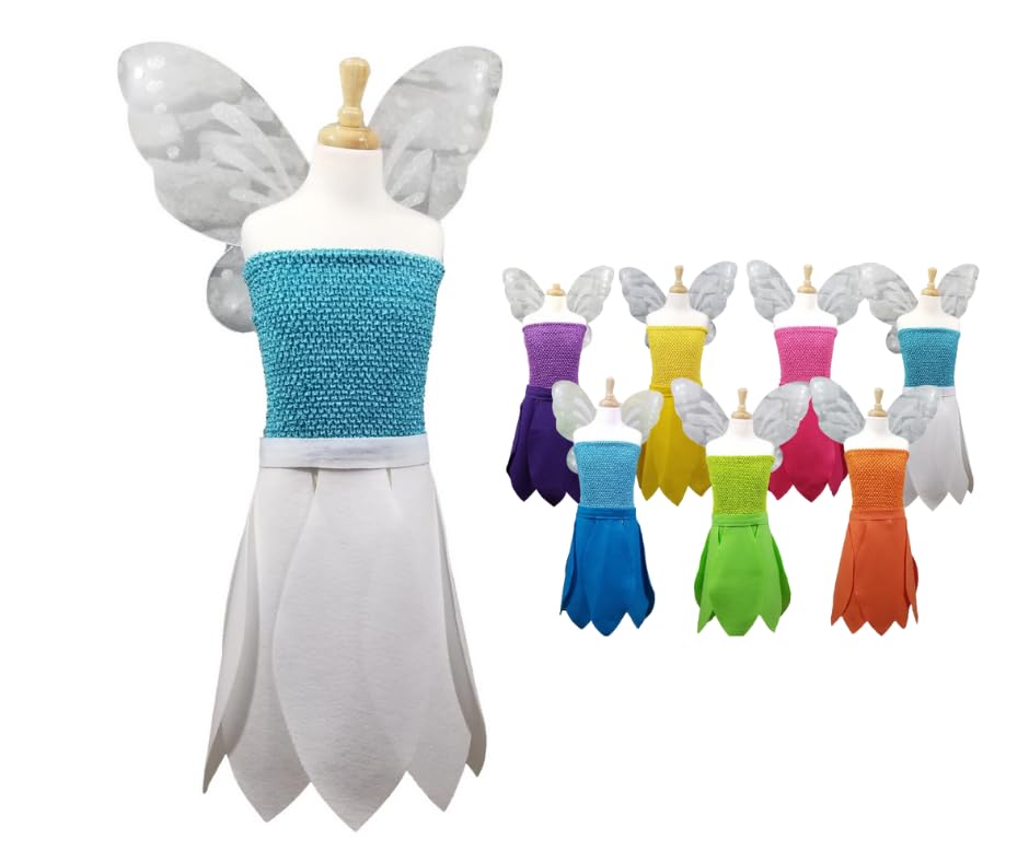 White Winter Fairy Costume for Kids and Adults