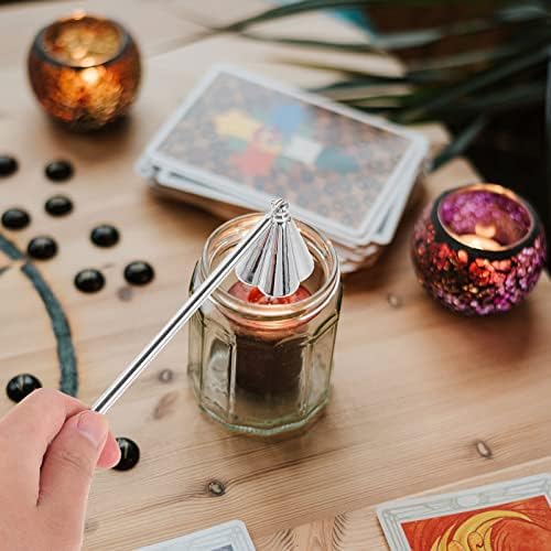 EXCEART Silver Candle Snuffer with Handle