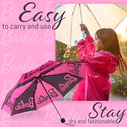 Barbie Telescopic Umbrella - Compact Stylish