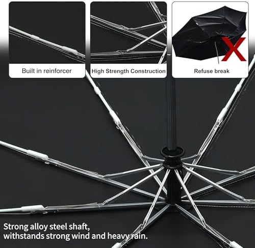 RXHOSIGAY Color Coated UV Protection Folding Umbrella 1