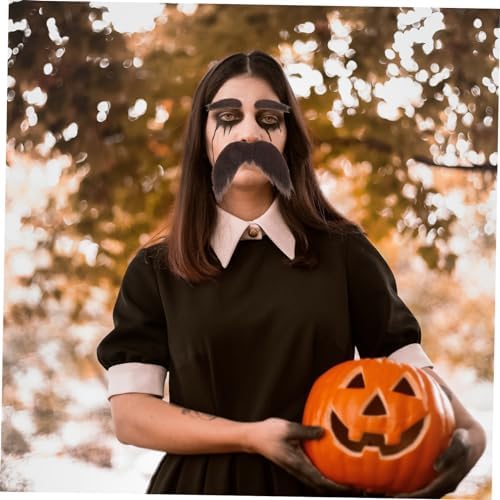 BESPORTBLE 1Set Old Man Fake Mustache and Eyebrows for Halloween