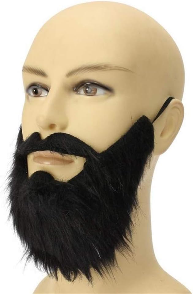 DanDre Halloween Beard Mustache Facial Hair Disguise Kit