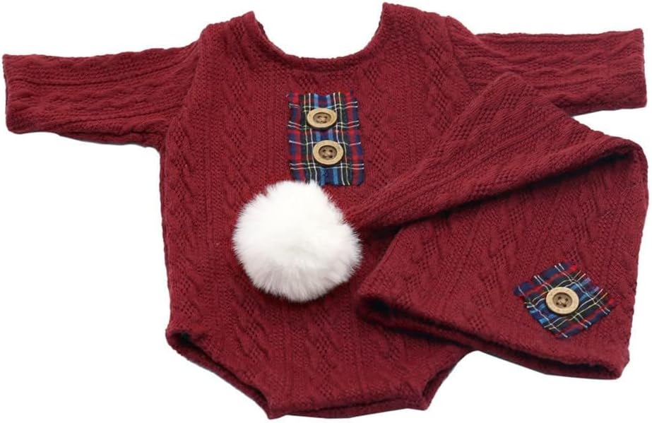 Newborn Christmas Hat and Pants Baby Boy Girl